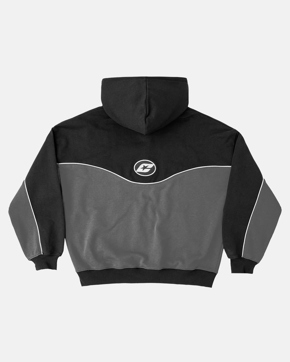 SUDADERA CON CAPUCHA Y CREMALLERA SIN RIESGO NEGRA