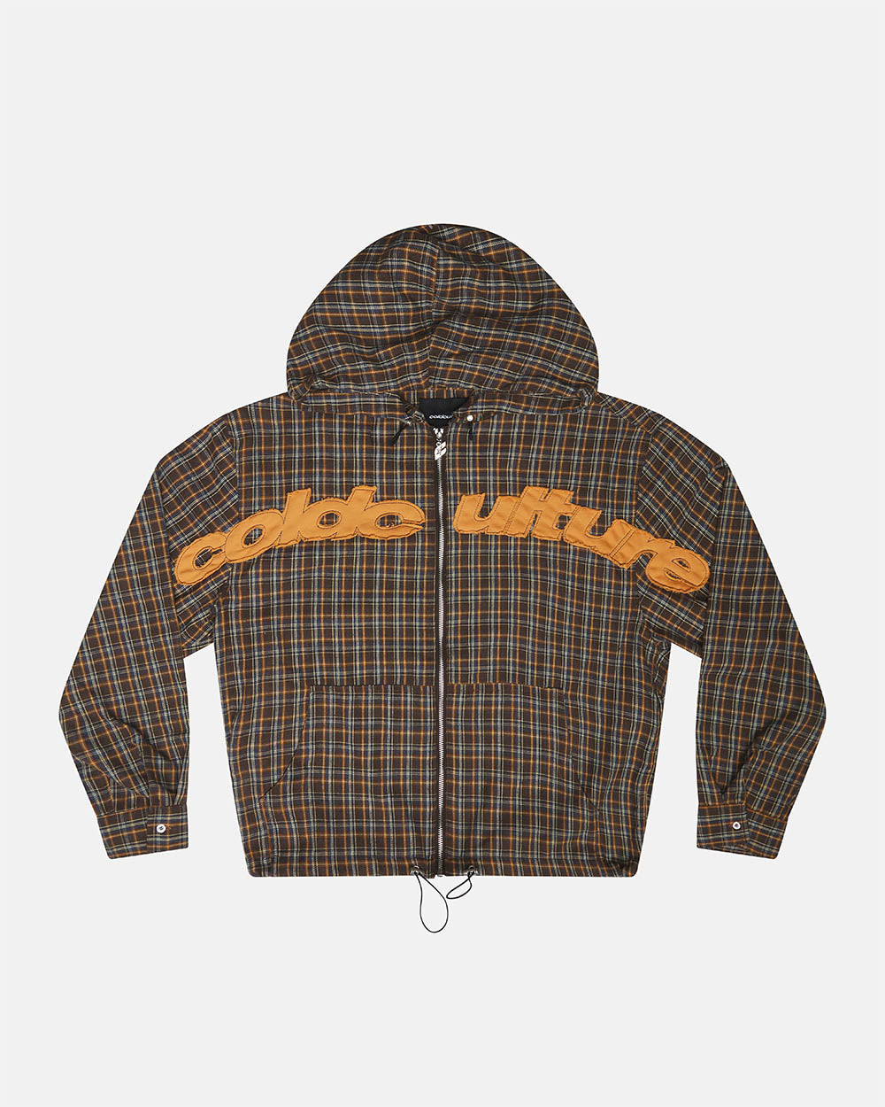 CAMISETA CON CAPUCHA MEMPHIS NARANJA Y AZUL