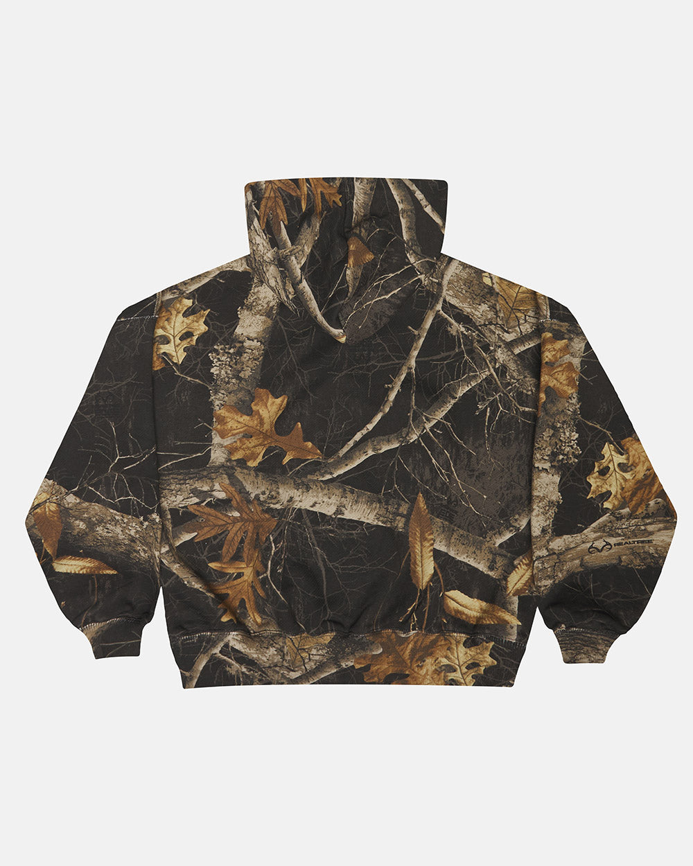 SUDADERA CON CAPUCHA Y CREMALLERA REALTREE NEGRA