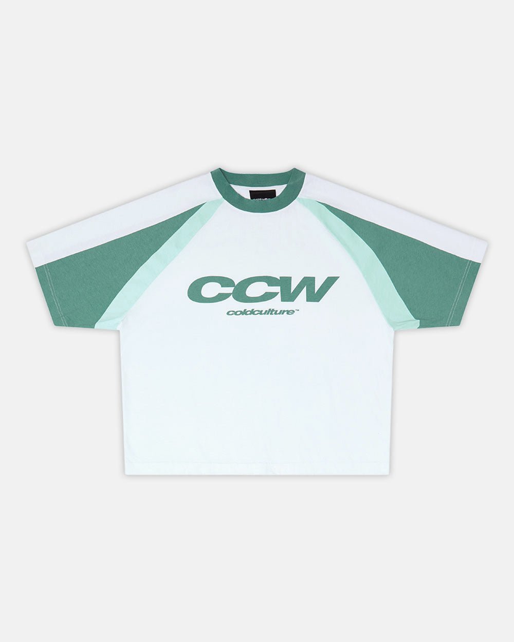 CAMISETA AIRBORNE BLANCA Y VERDE