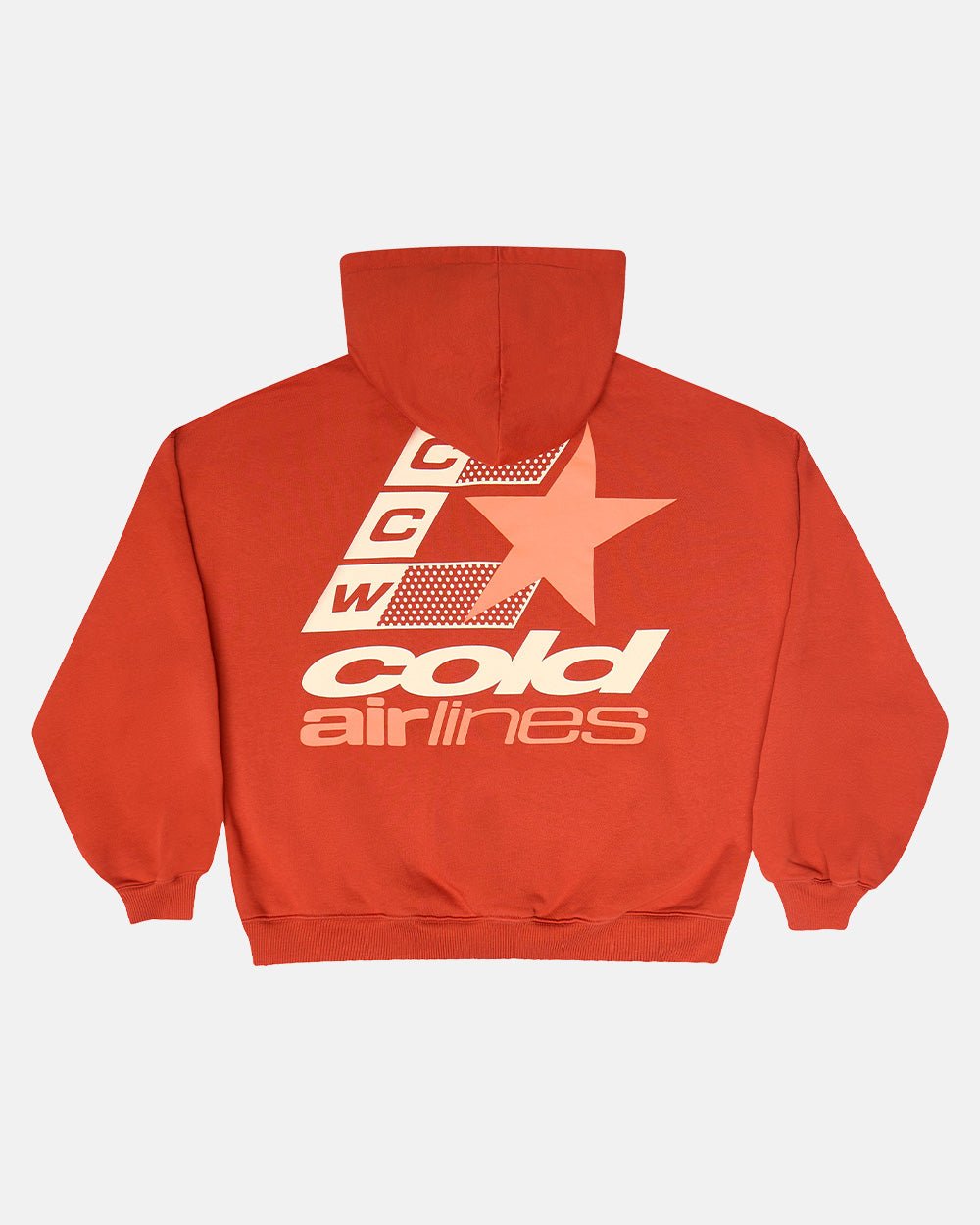 SUDADERA CON CAPUCHA DE AEROLÍNEAS ARCILLA ROJA