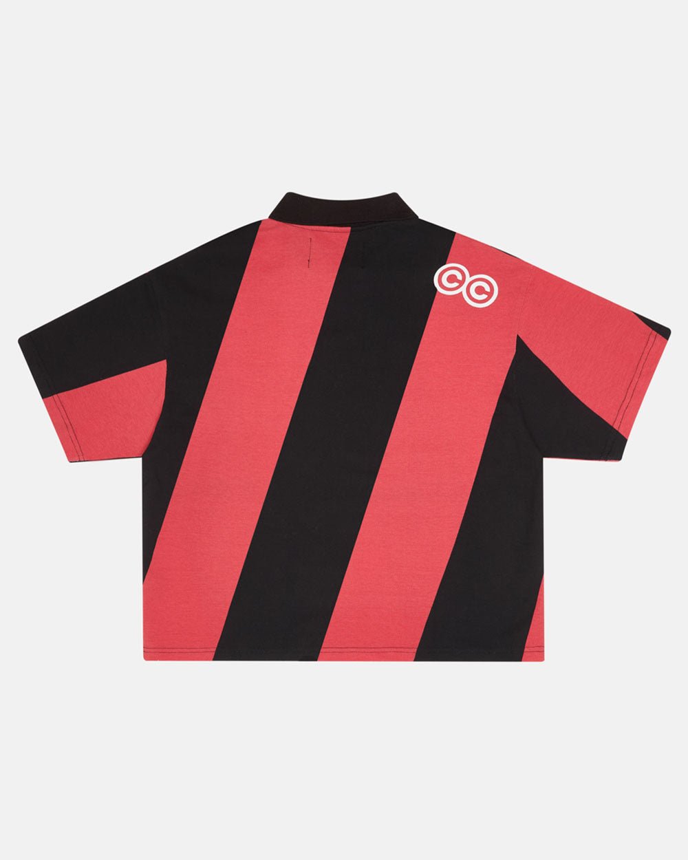 POLO DE RAYAS ASLANT NEGRO Y ROJO