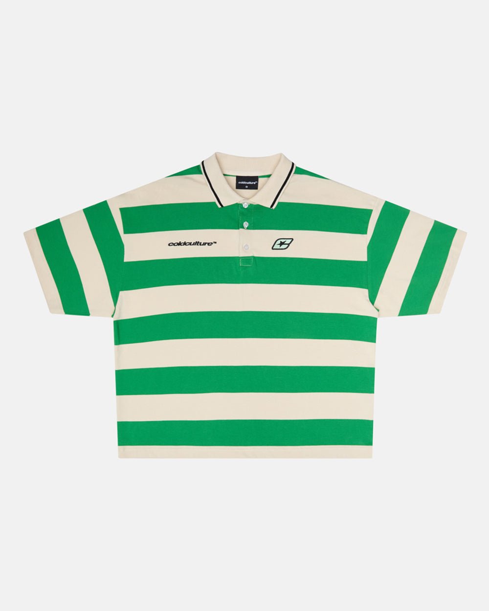 CAMISETA POLO DE RAYAS GRANDES VERDE ARCADIAN