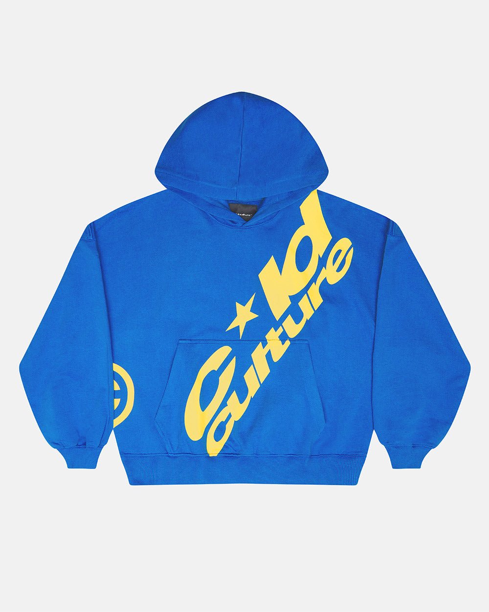 SUDADERA CLUB CON CAPUCHA AZUL Y AMARILLA