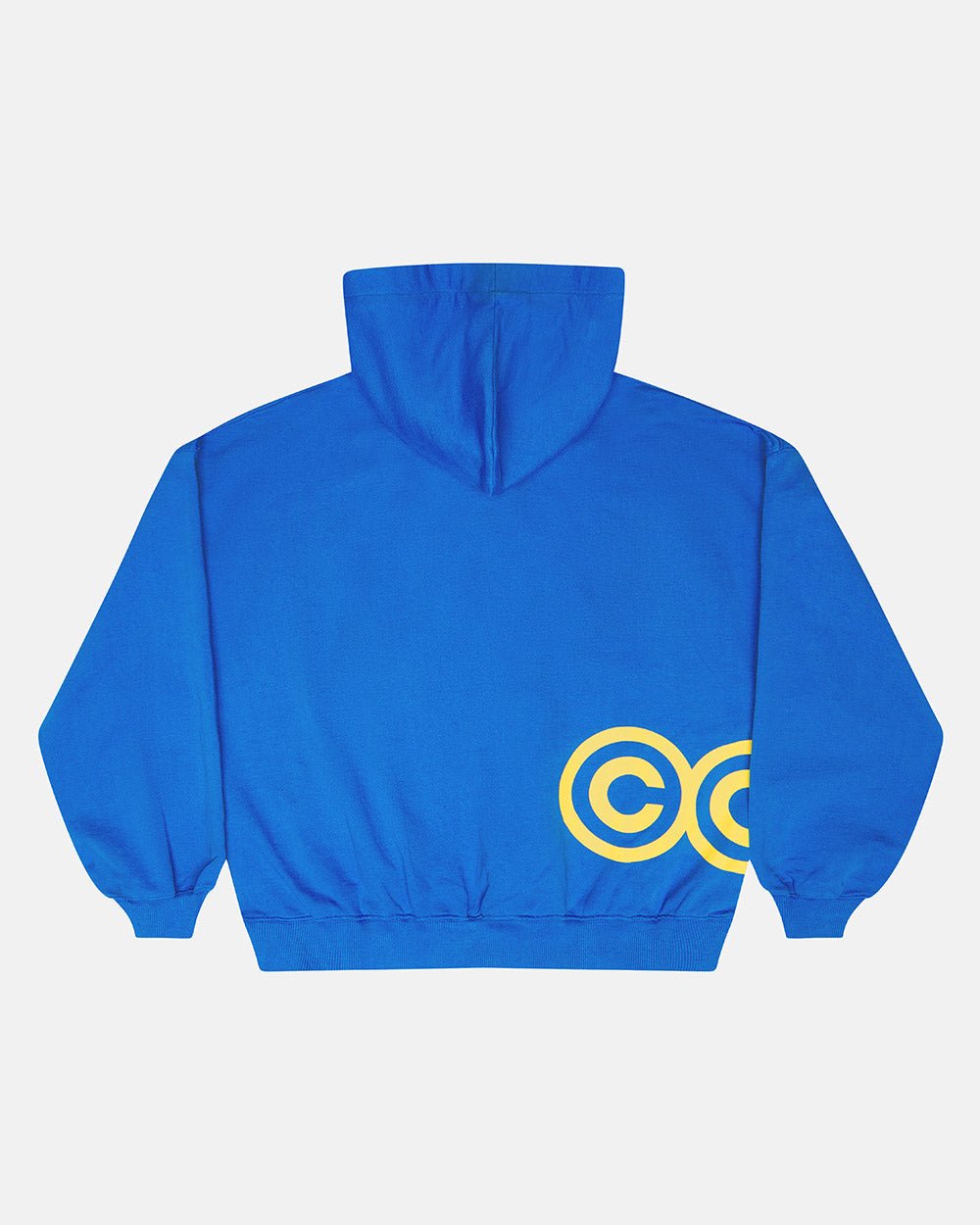 SUDADERA CLUB CON CAPUCHA AZUL Y AMARILLA