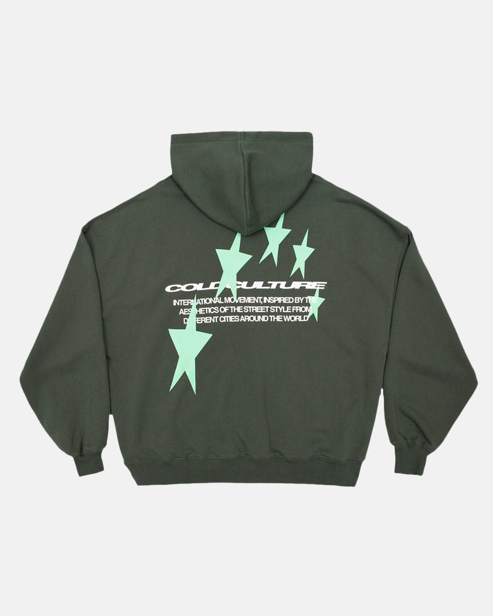 SUDADERA CON CAPUCHA COSMOS ARC VERDE OSCURO