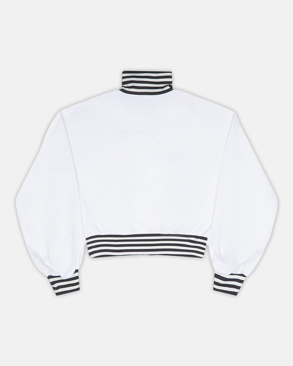 CHAQUETA DE CORTE BLANCA Y NEGRA