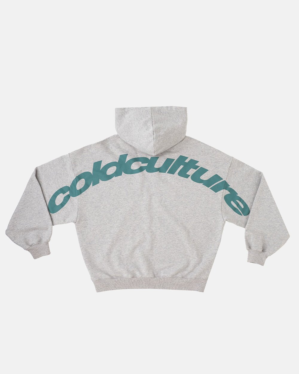 SUDADERA CON CAPUCHA CURVA GRIS CENIZA