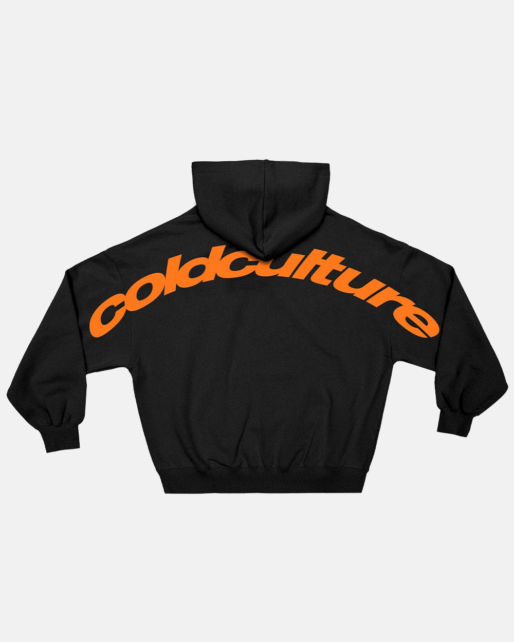 SUDADERA CON CAPUCHA CURVA NEGRA