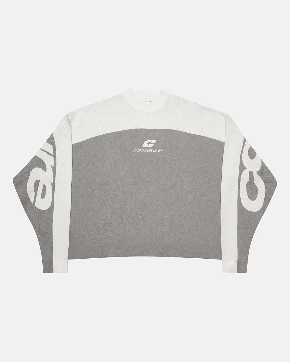 PUNTO CURVO GRIS Y BLANCO