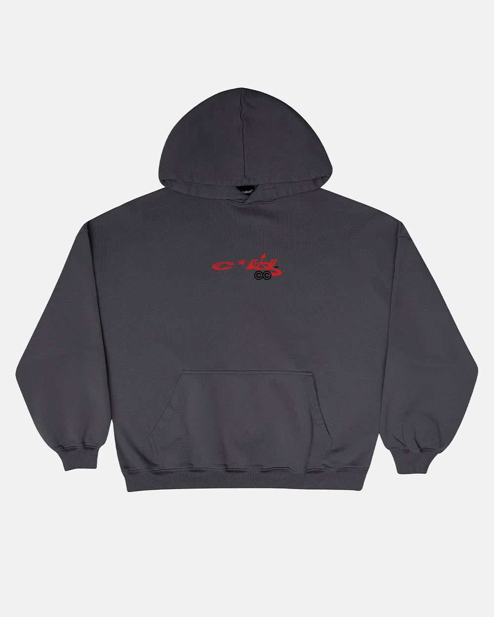 SUDADERA CON CAPUCHA DEMONIO GRIS