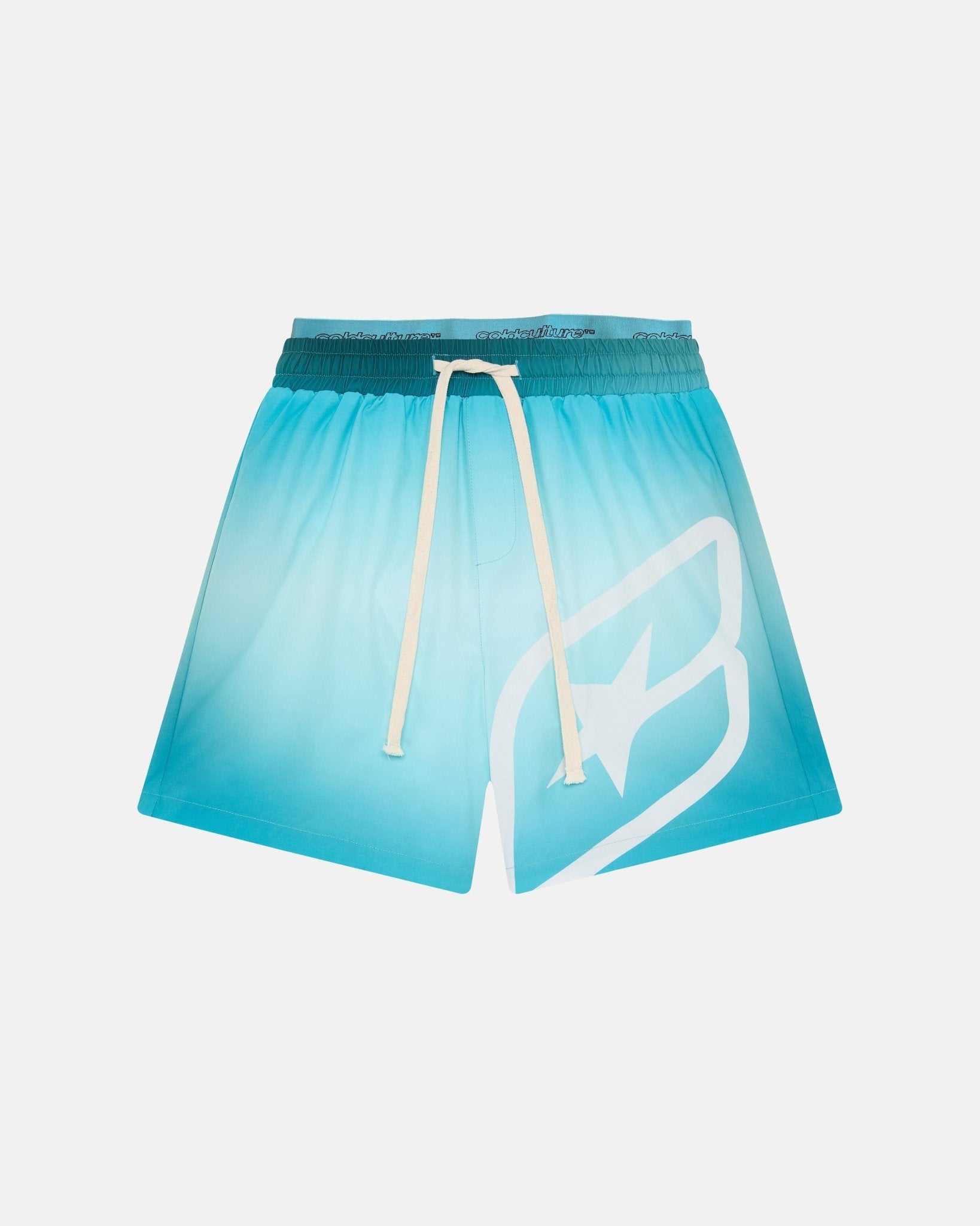 BAÑADOR DOBLE CINTURA AZUL DEGRADADO