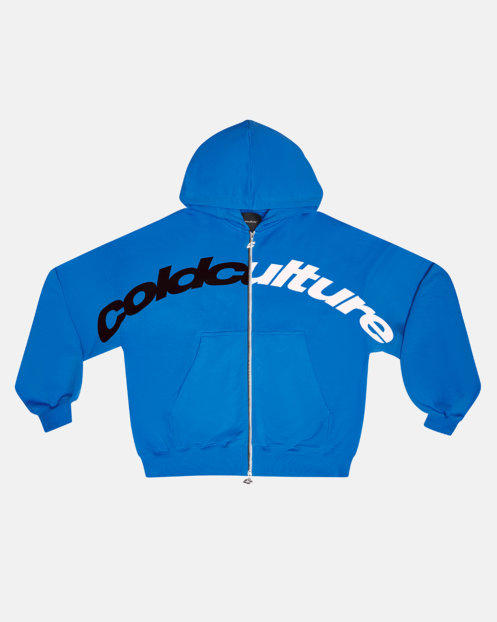 SUDADERA CON CAPUCHA Y CREMALLERA DRIVEN AZUL