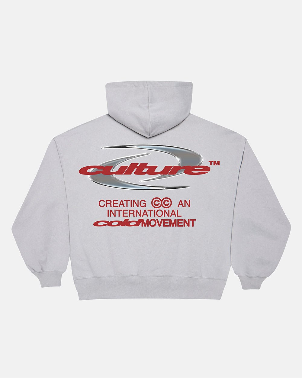 SUDADERA CON CAPUCHA DINÁMICA GRIS CLARO