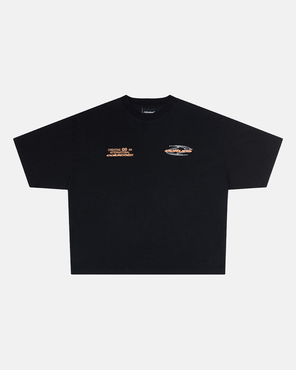 DYNAMIC TEE BLACK AND ORANGE