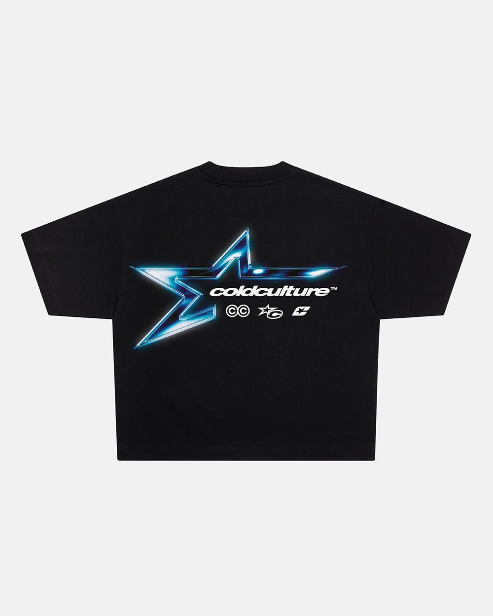 ELECTRIC SHINE TEE BLACK