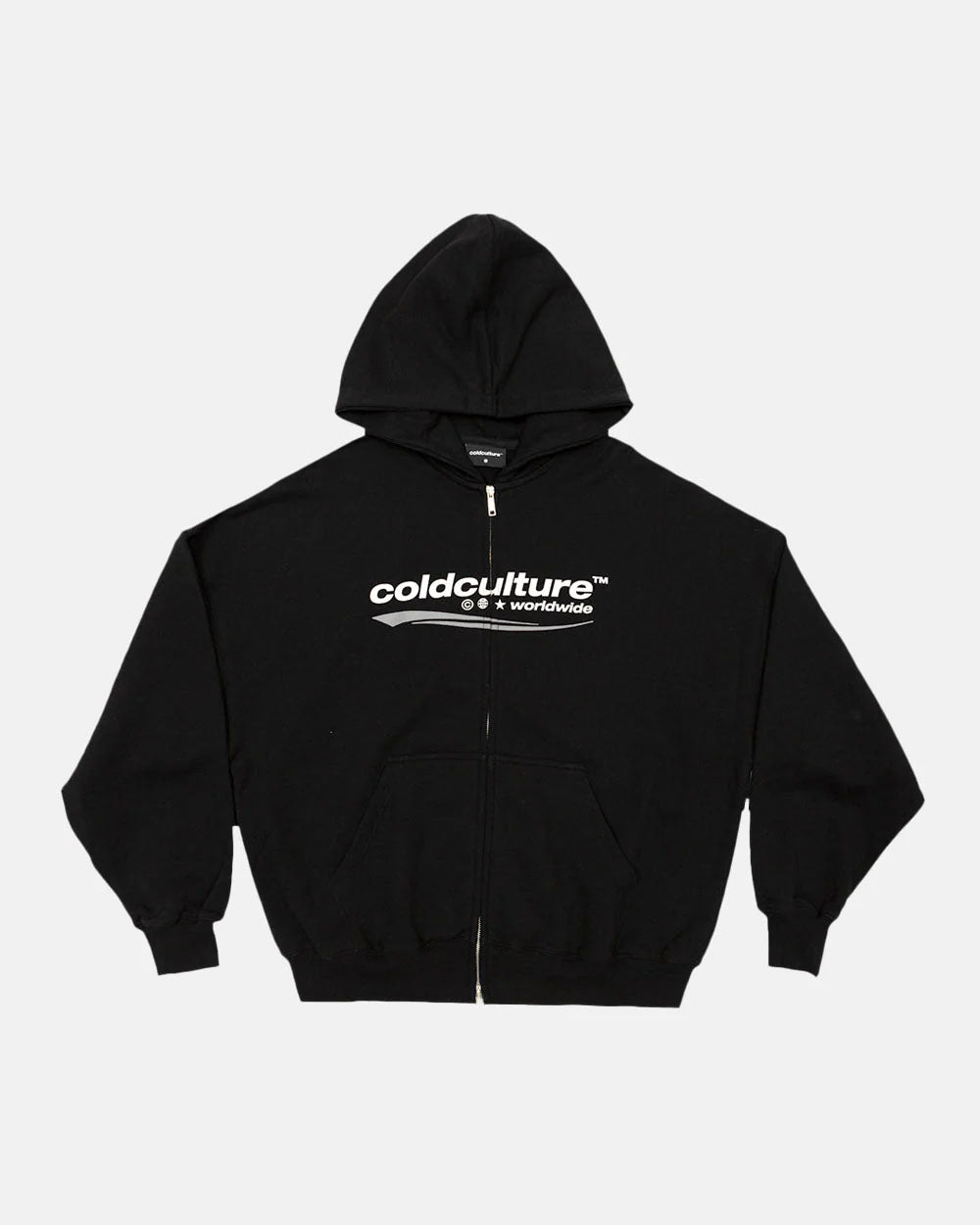 Sudadera con capucha y cremallera Enterprise negra