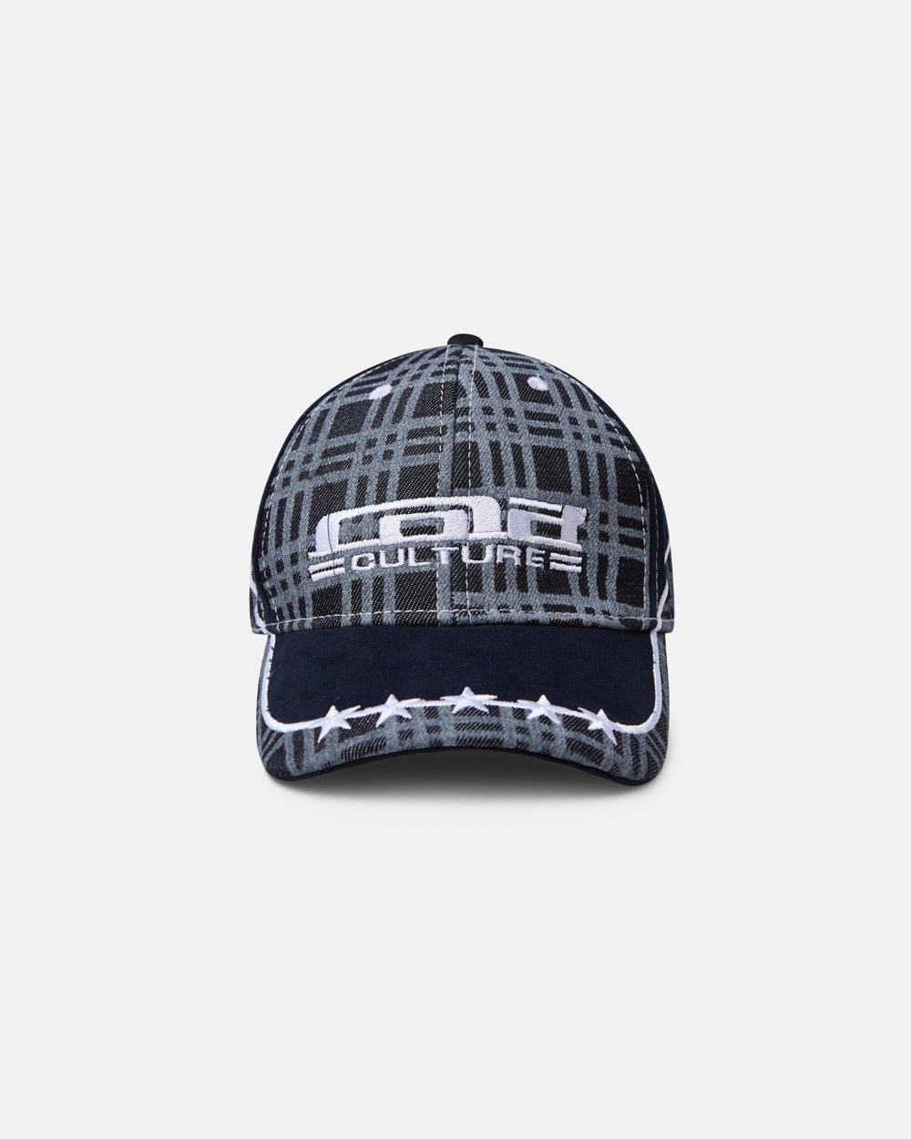 GORRA DE CUADRÍCULA AZUL OSCURO