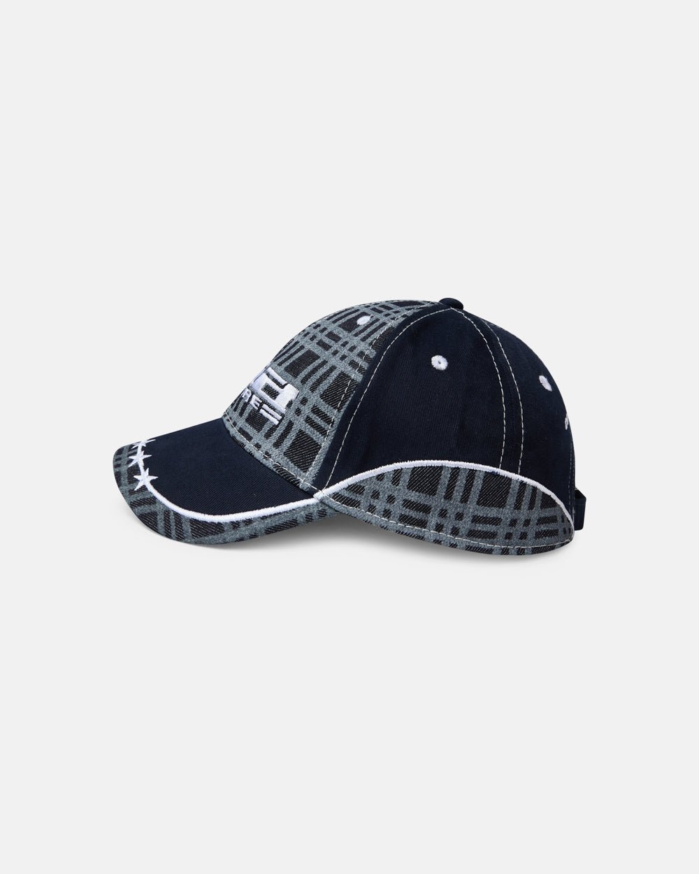 GORRA DE CUADRÍCULA AZUL OSCURO