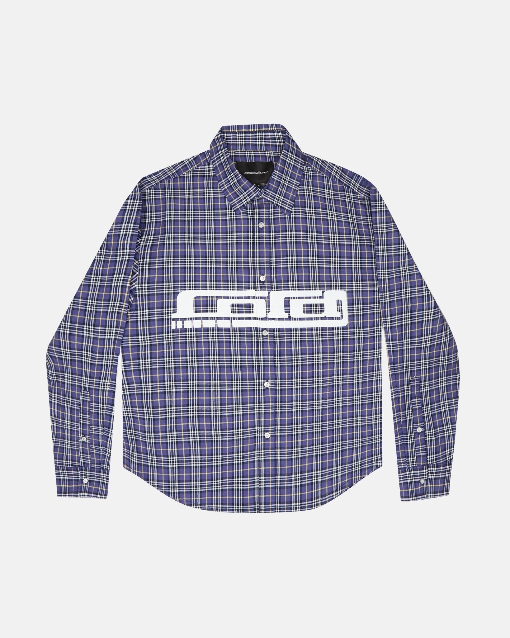 CAMISA DE CUADRICULA TARTÁN AZUL OSCURO/GRIS