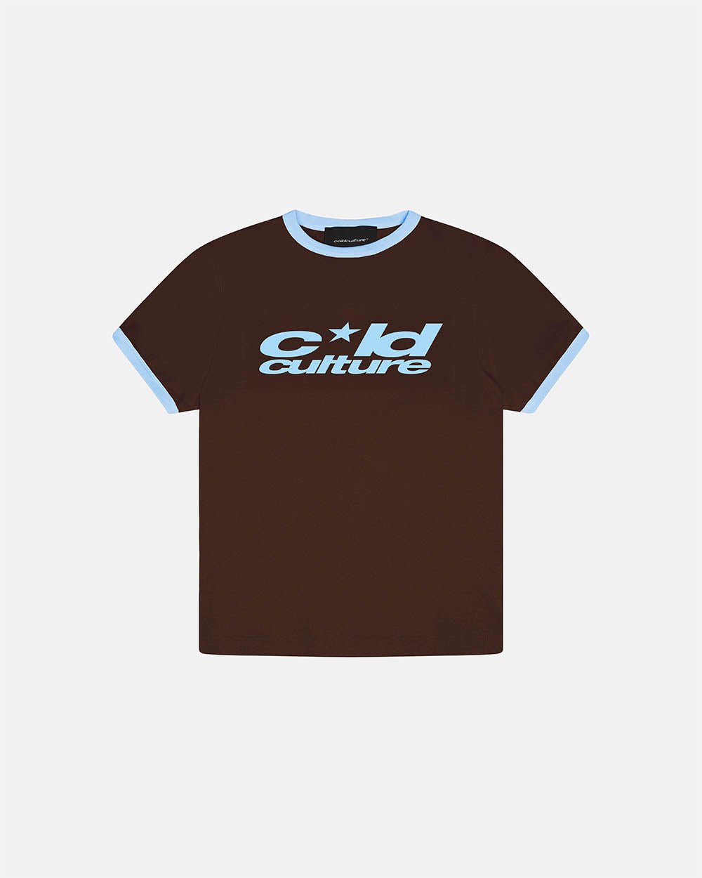 HARPER TEE BROWN AND BLUE