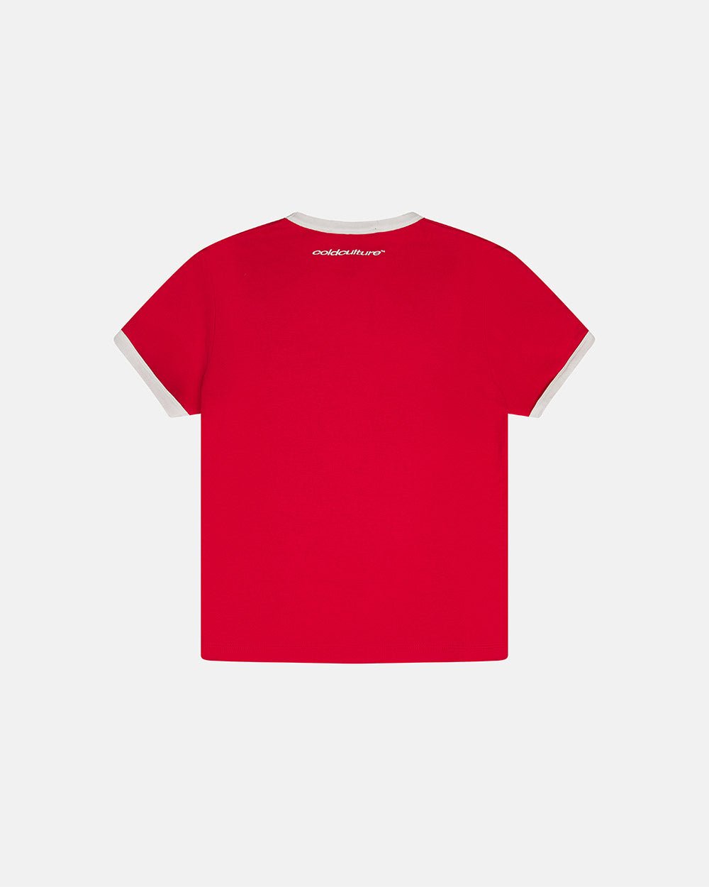 HARPER TEE RED AND WHITE