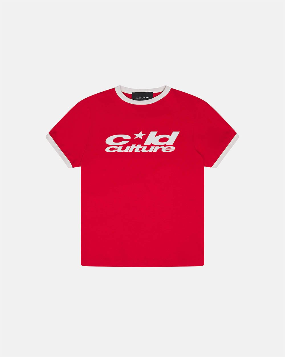 HARPER TEE RED AND WHITE