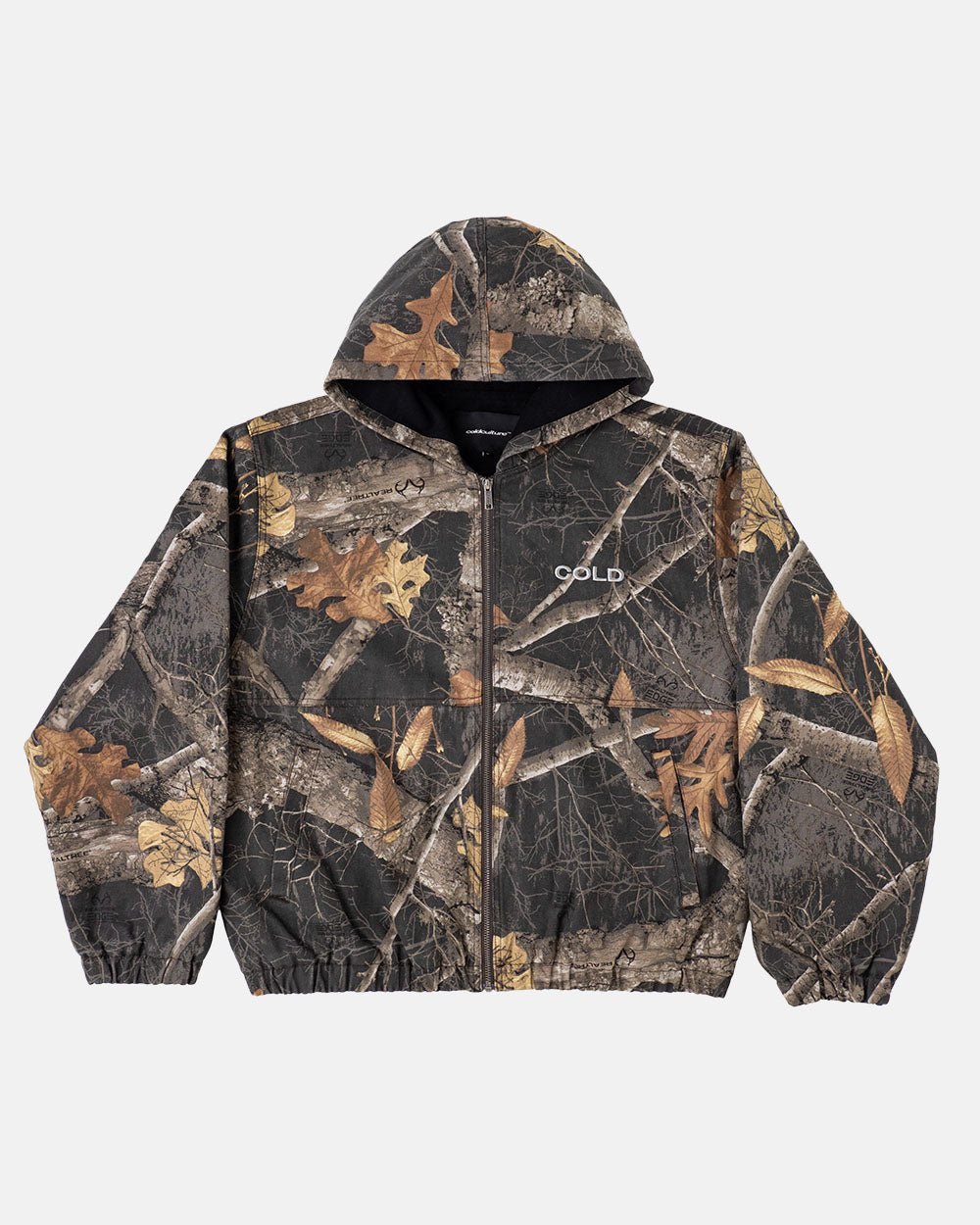 CHAQUETA CON CAPUCHA REALTREE NEGRA
