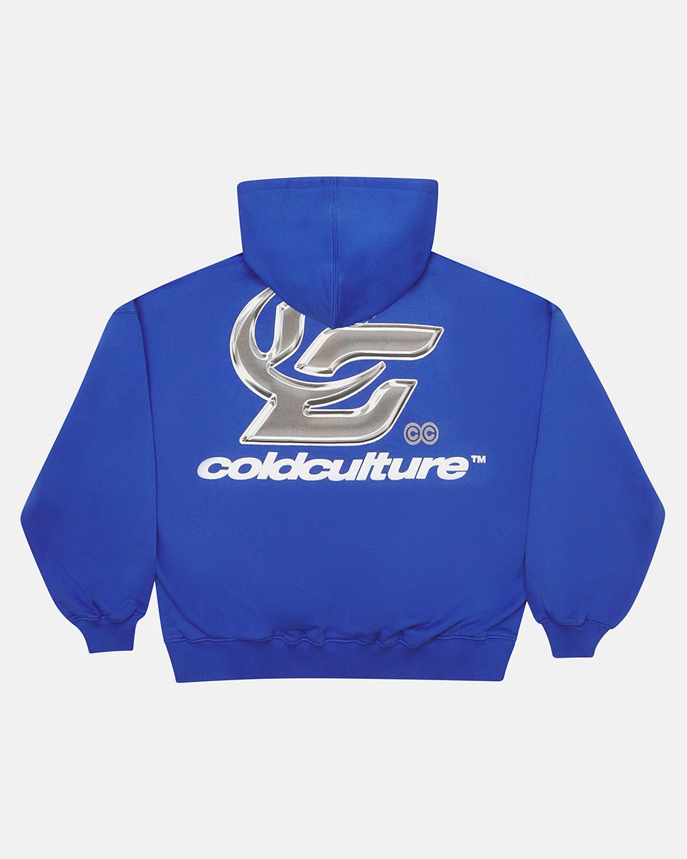 SUDADERA CON CAPUCHA HIPERCROMADA AZUL ELÉCTRICO