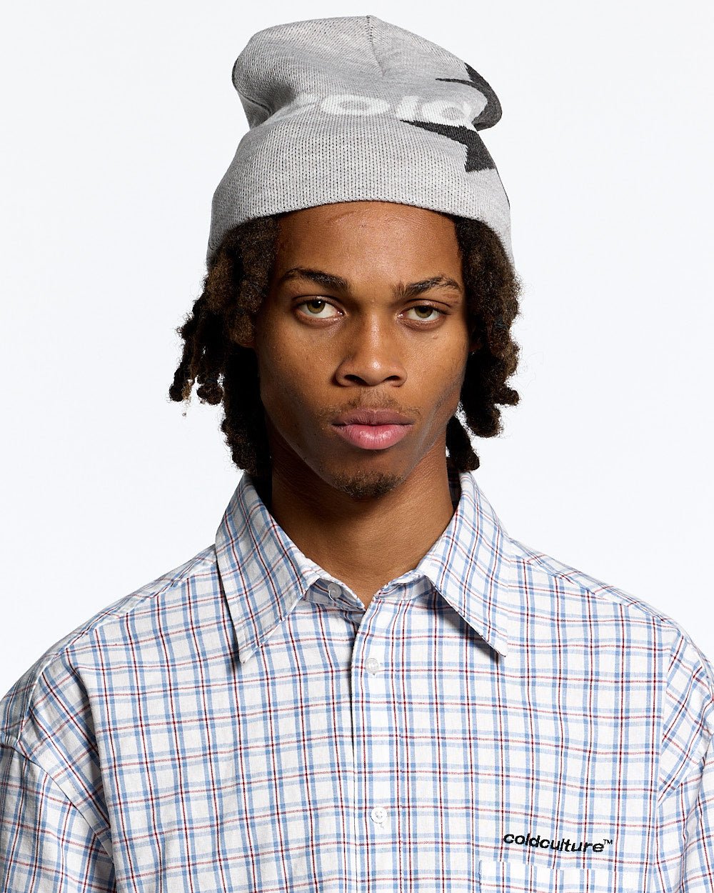 GORRO ITALIC STARS GRIS ULTRA CLARO