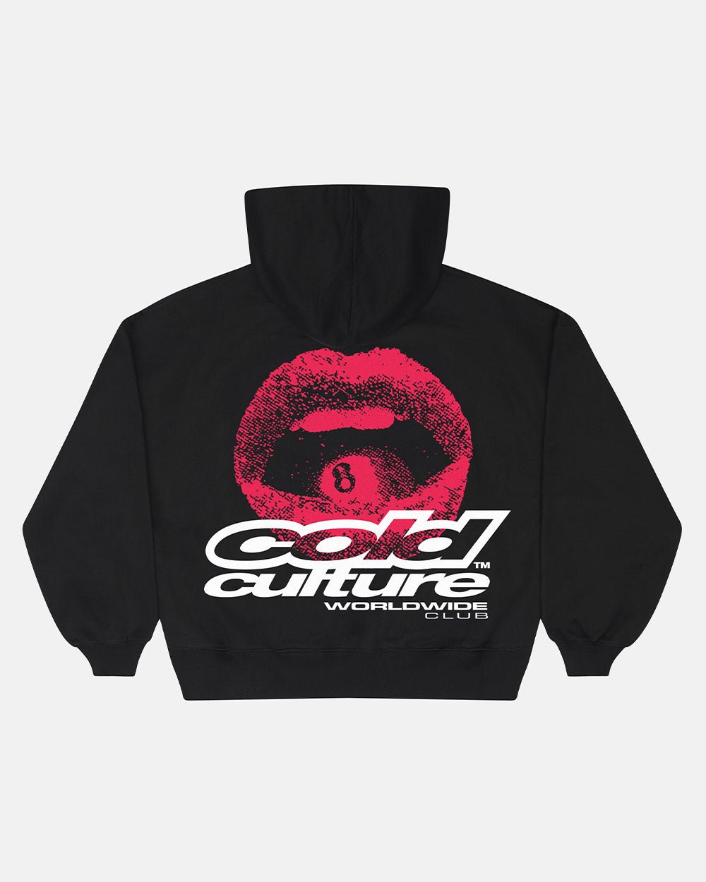 SUDADERA CON CAPUCHA LIP COMBO NEGRA
