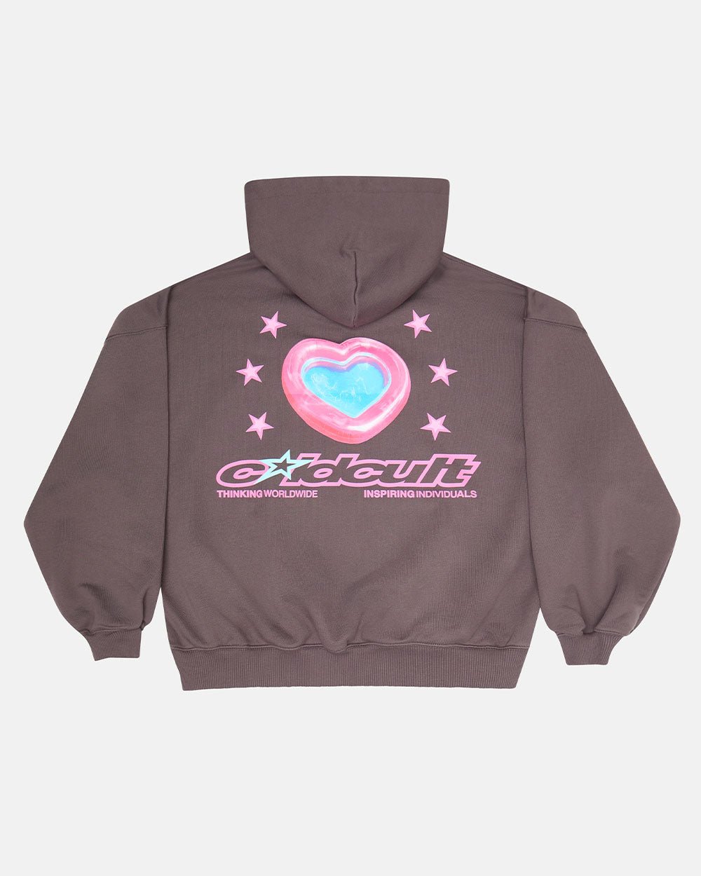 SUDADERA CON CAPUCHA PARA PISCINA LOVERS GRIS ORQUÍDEA