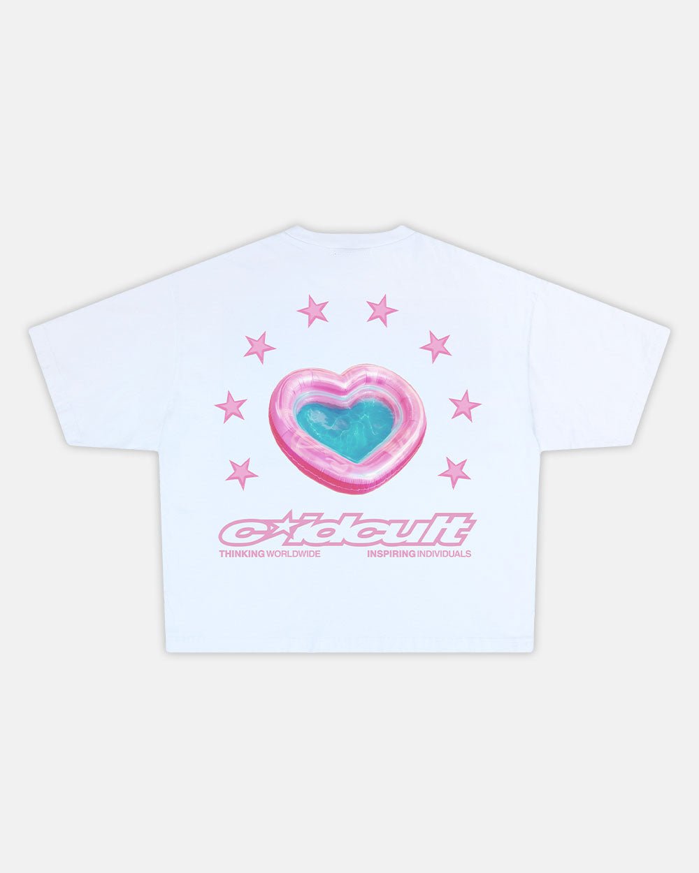 CAMISETA DE PISCINA PARA ENAMORADOS BLANCA