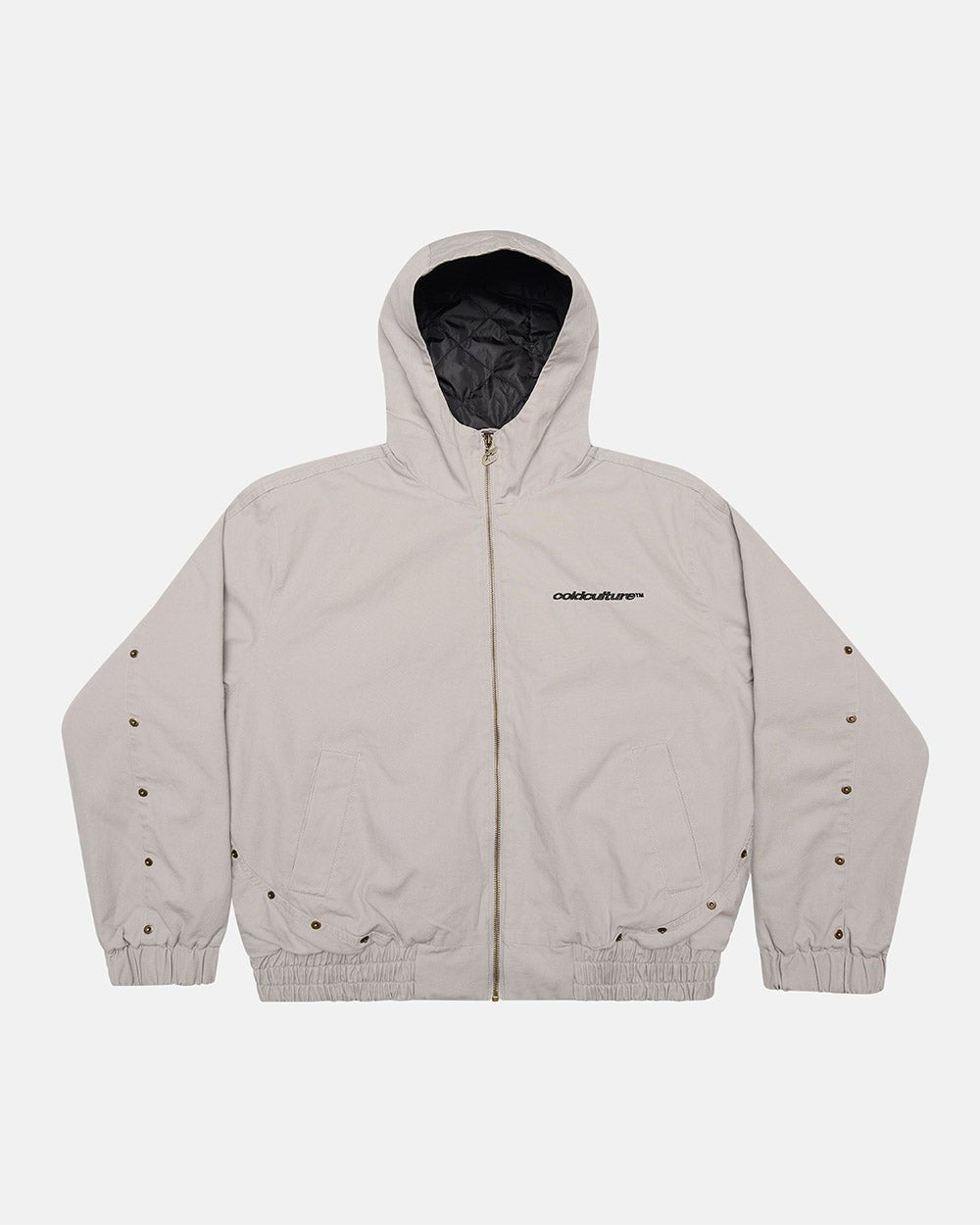 CHAQUETA CON CAPUCHA MIKE GRIS