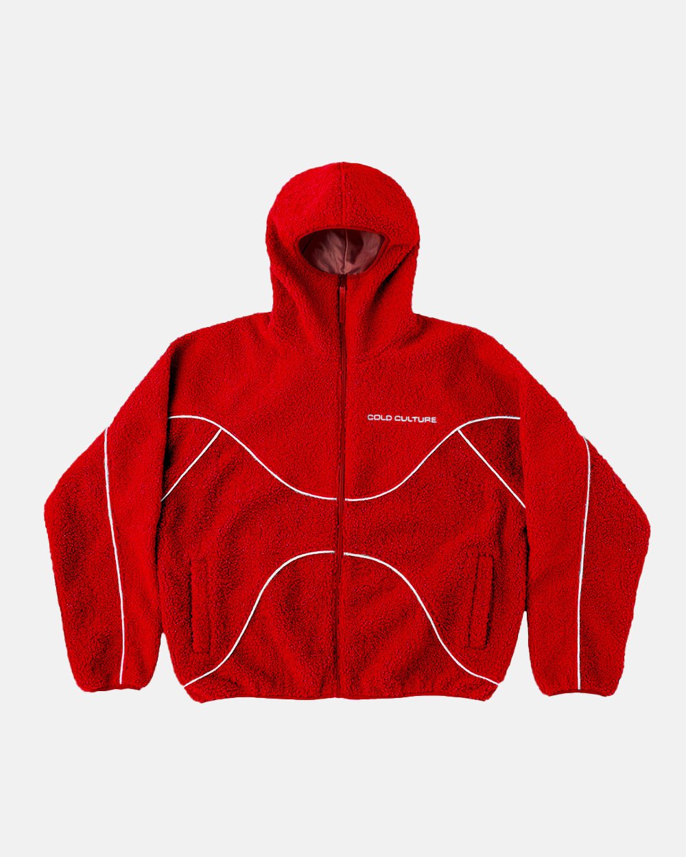 CHAQUETA POLAR SIN RIESGO ROJO VIVO