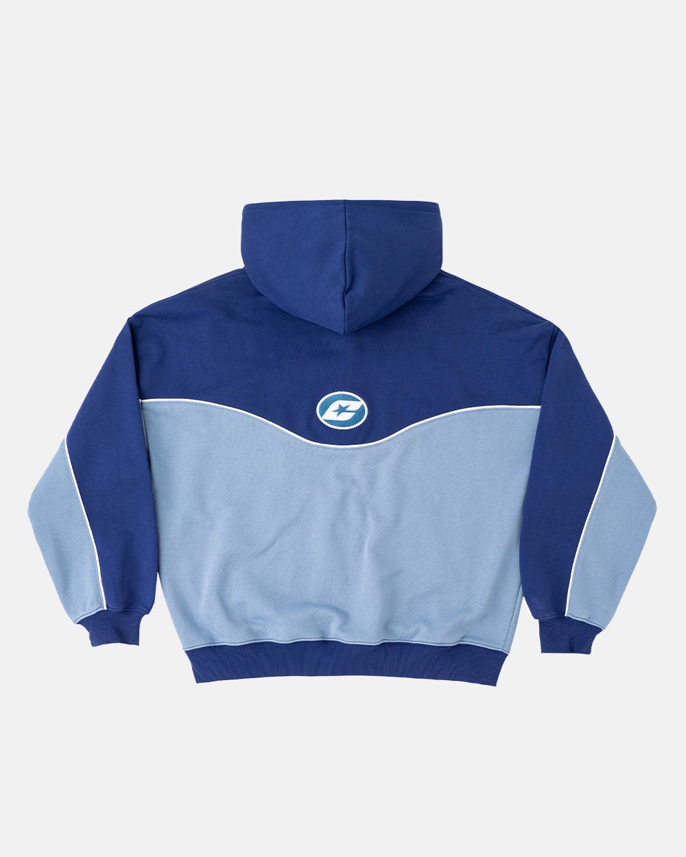 SUDADERA CON CAPUCHA Y CREMALLERA SIN RIESGO ESCALA AZUL