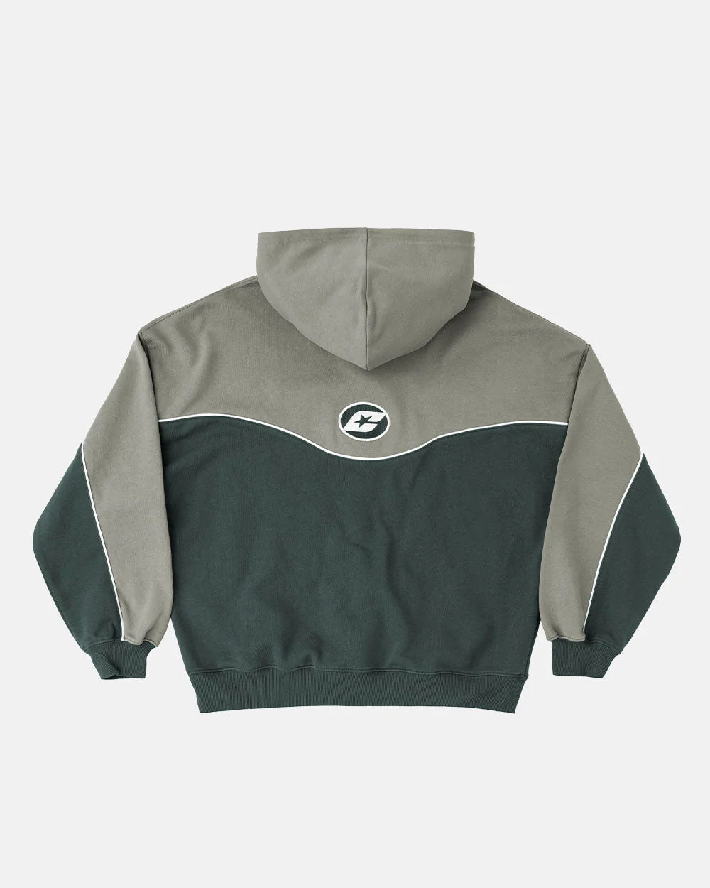 SUDADERA CON CAPUCHA Y CREMALLERA SIN RIESGO ESCALA DE GRISES