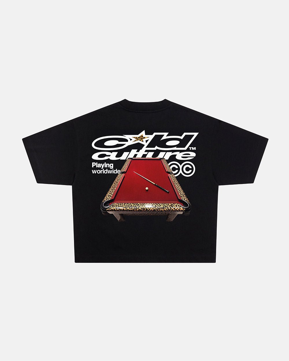 JUGANDO MUNDIALMENTE TEE NEGRO