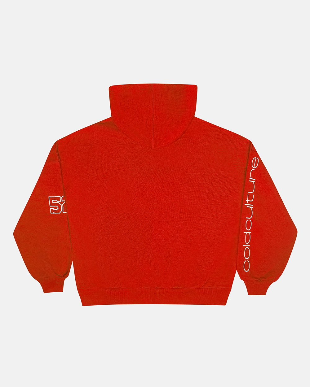 SUDADERA CON CAPUCHA Y CREMALLERA PRESTIGE ROJA Y BLANCA