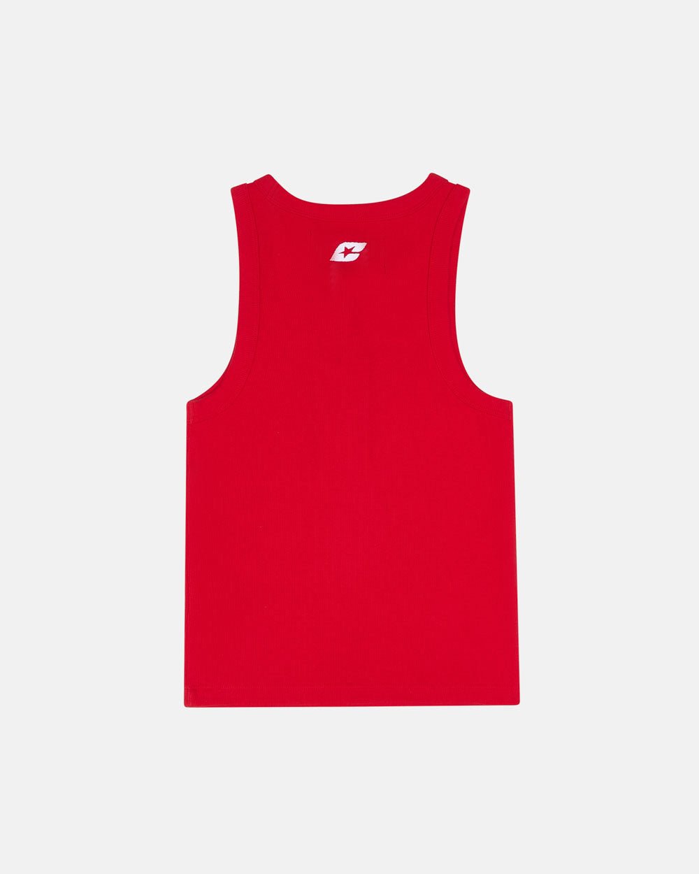 RIB TANK TOP RED