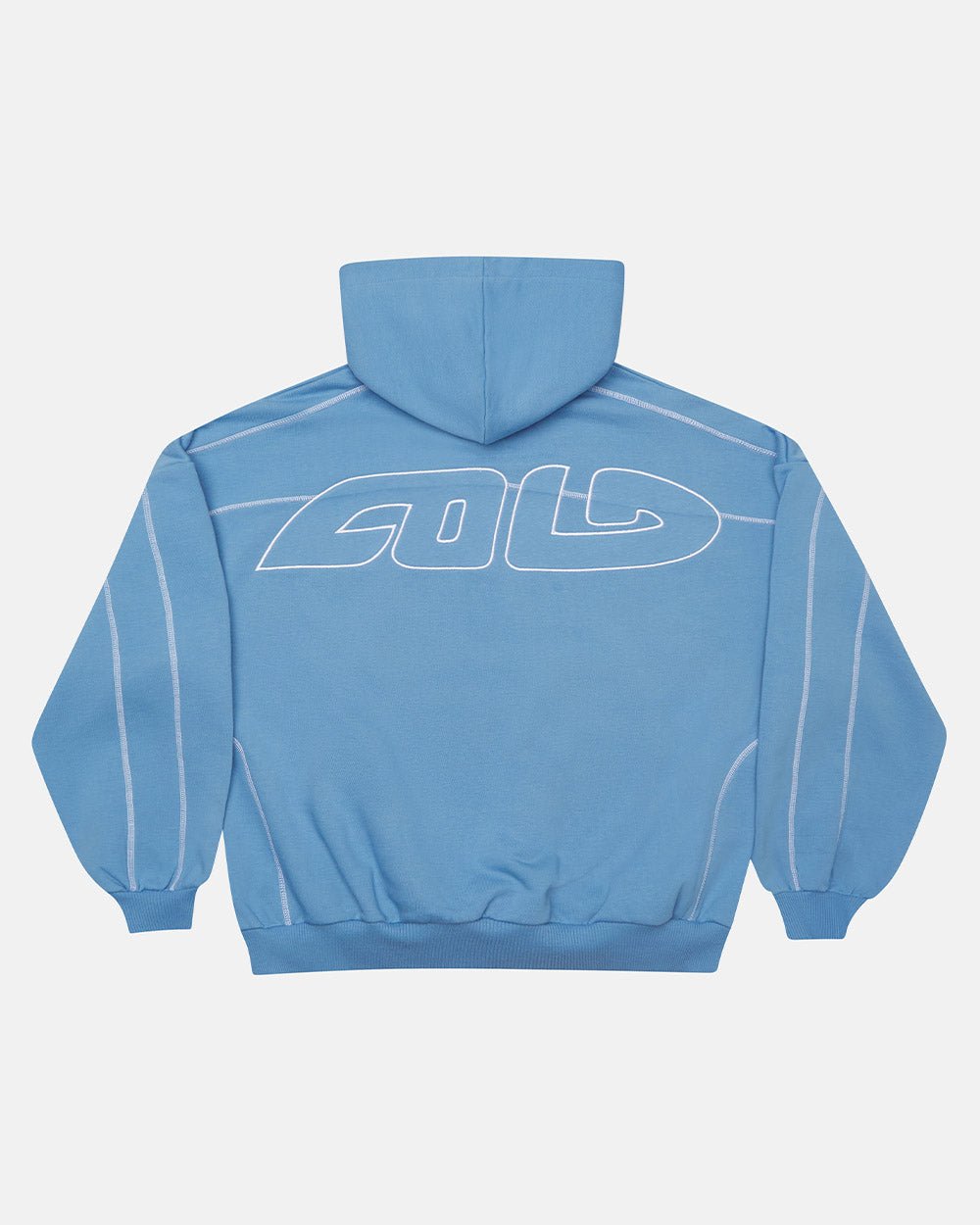 SUDADERA CON CAPUCHA Y ROLLER AZUL