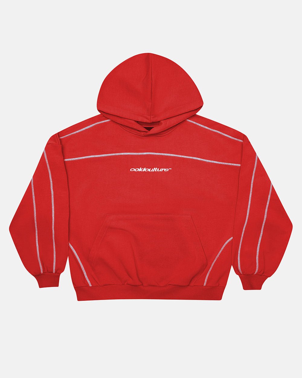 SUDADERA CON CAPUCHA ROJA