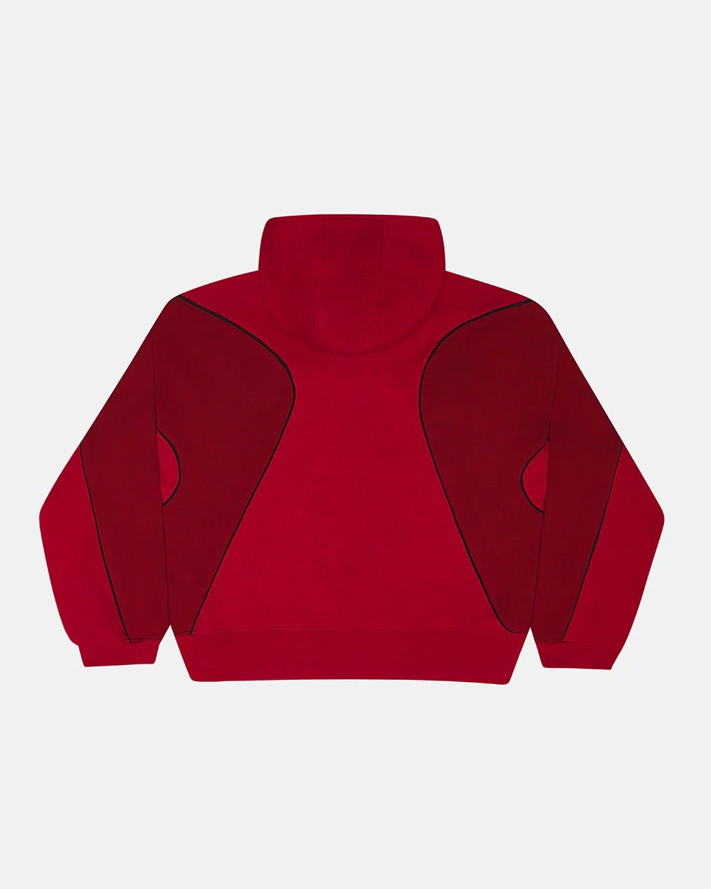 SUDADERA CON CAPUCHA Y CREMALLERA RUSH ROJA