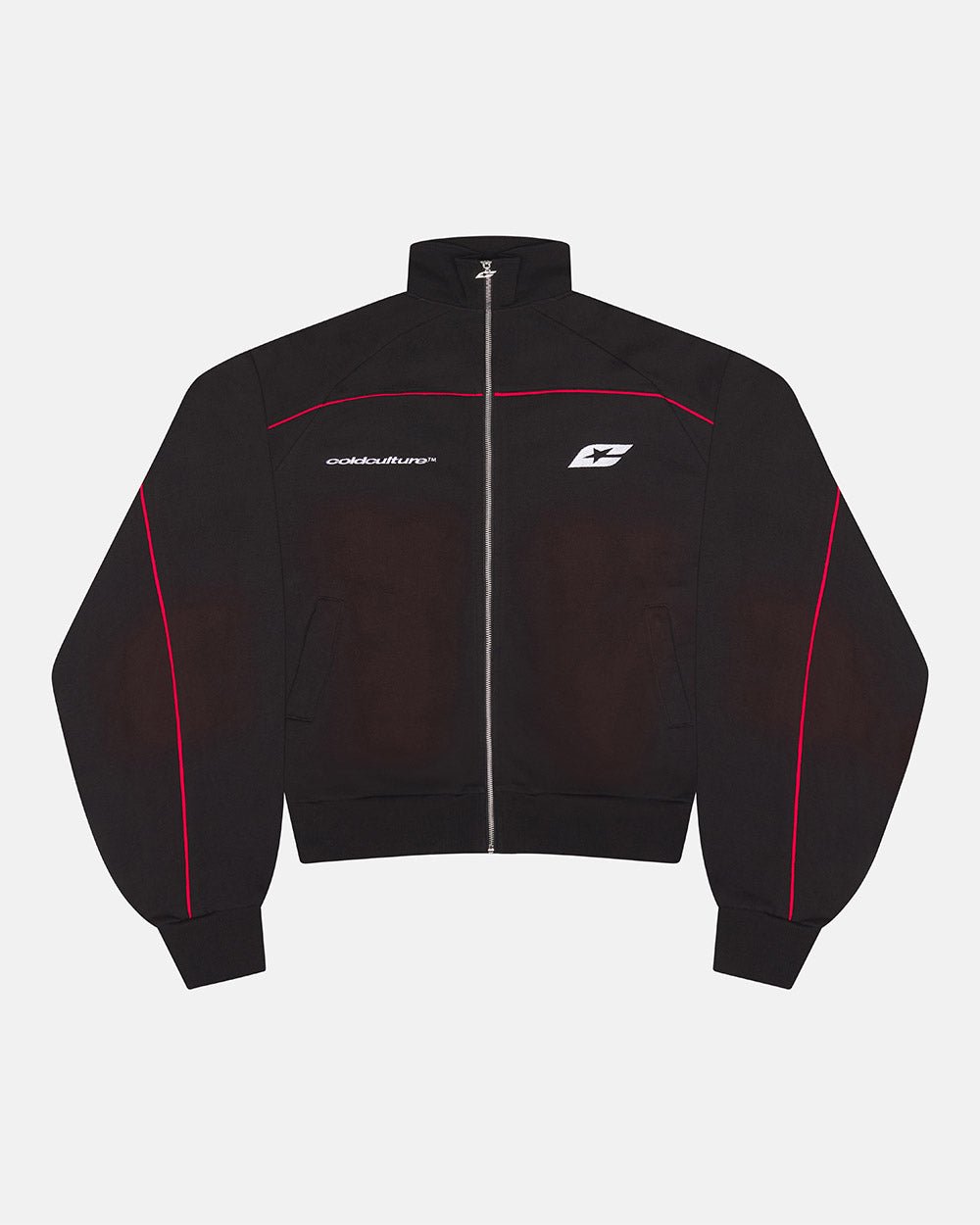 CHAQUETA LAVADA SAVAGE NEGRA Y ROJA