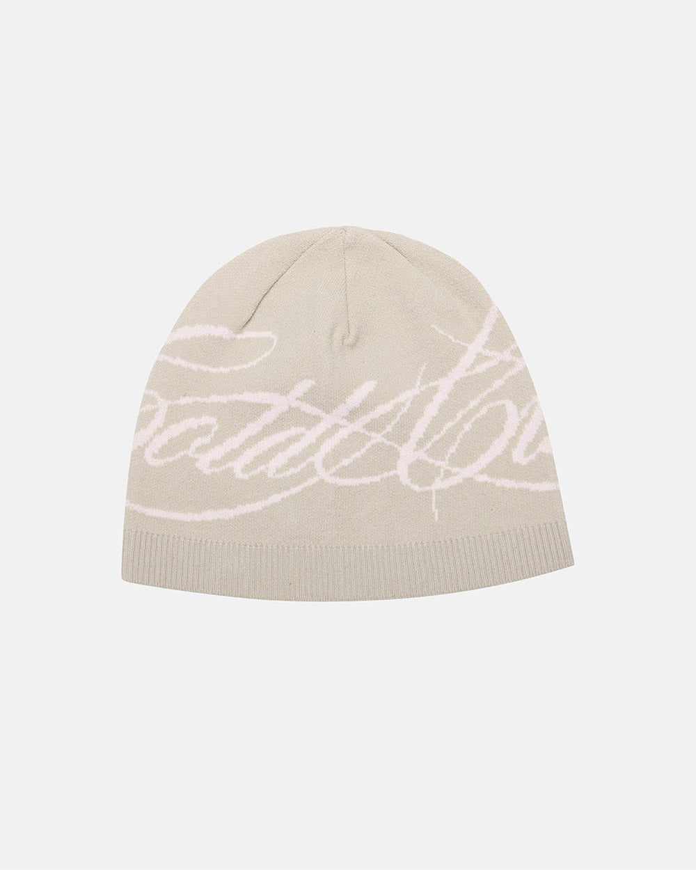 GORRO BEIGE CON GUIÓN