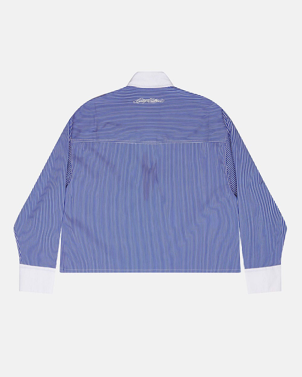 CAMISA SCRIPT AZUL Y BLANCA