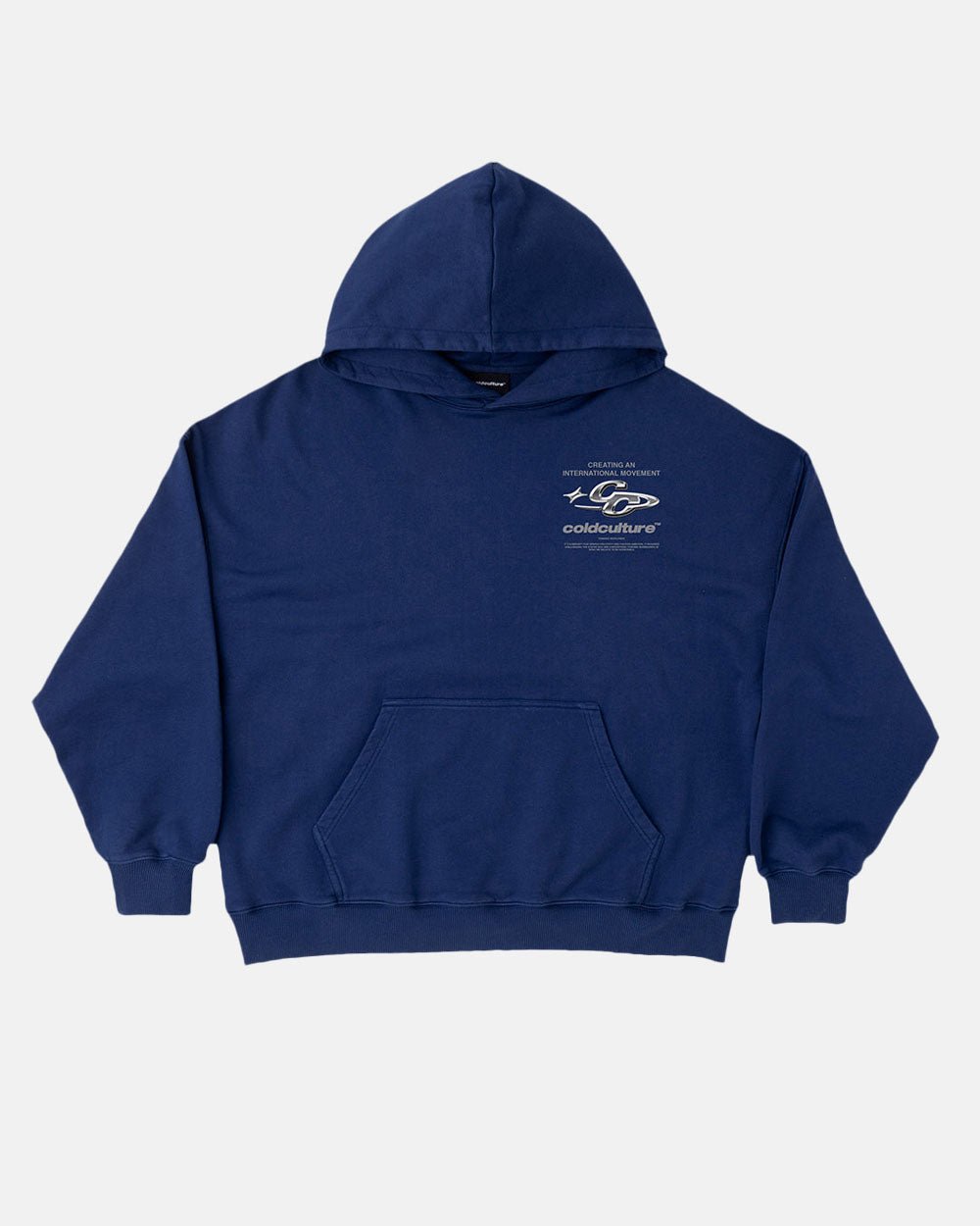 SUDADERA CON CAPUCHA BRILLANTE AZUL CÓSMICO