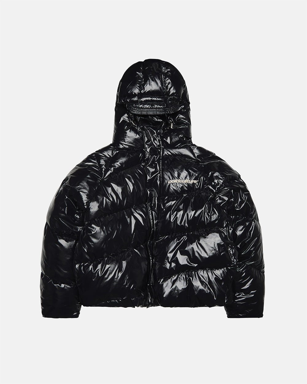 CHAQUETA ESPIRAL NEGRO BRILLANTE