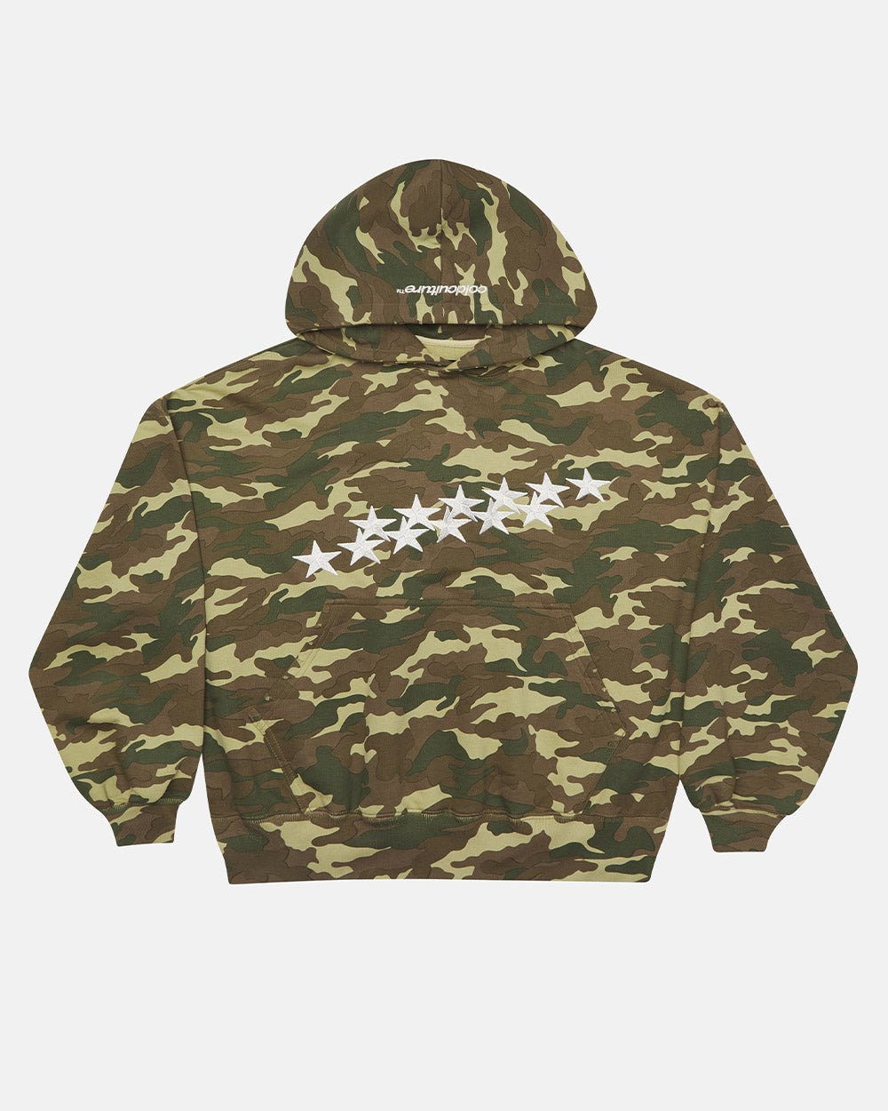 SUDADERA CON CAPUCHA ESTRELLAS CAMUFLAJE