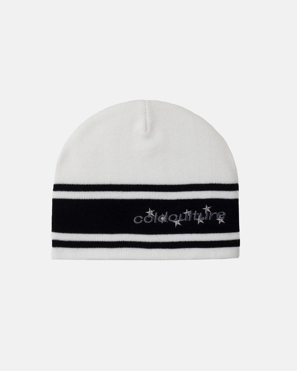 GORRO CON CORREA DE ESTRELLAS BLANCO
